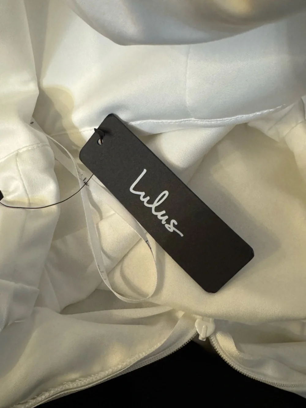 Lulu's White V-Neck Jumpsuit with Back Bow - Picture 10 of 13